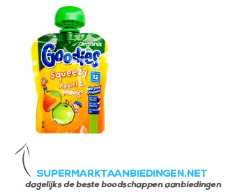 Organix Goodies Squeezy appel /mango aanbieding