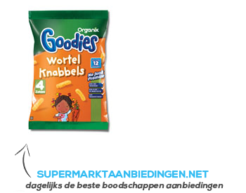 Organix Goodies wortelknabbels 12 mnd aanbieding