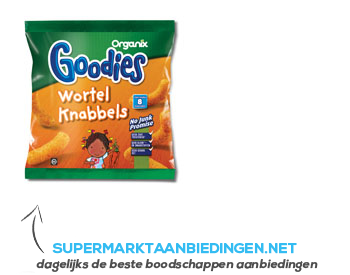 Organix Goodies wortelknabbels 8 mnd aanbieding