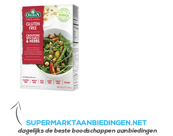 Orgran Croutons with garlic and herbs aanbieding