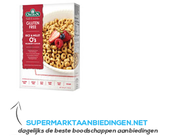 Orgran Rice & millet o's wildberry flavour aanbieding