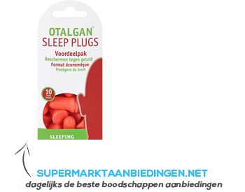 Otalgan Sleep plugs voordeelpak aanbieding