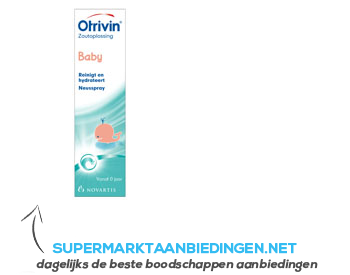 Otrivin Baby zoutoplossing (neusspray) aanbieding