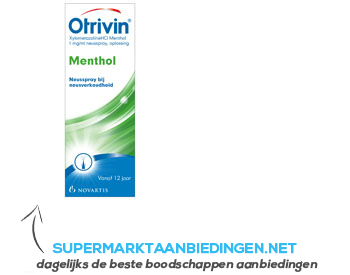 Otrivin Menthol (neusspray) aanbieding