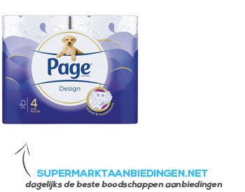 Page Design toiletpapier aanbieding