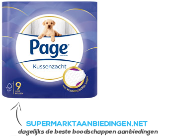 Page Kussenzacht toiletpapier 3-laags aanbieding