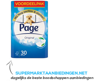 Page Original toiletpapier 2-laags aanbieding