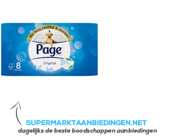 Page Original zacht & sterk toiletpapier aanbieding