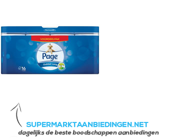 Page Toiletpapier dubbellang aanbieding