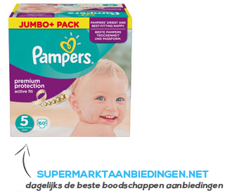 Pampers Active fit jumbo plus box junior aanbieding