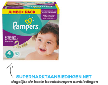 Pampers Active fit jumbo plus box maxi aanbieding