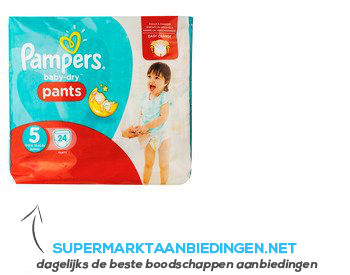 Pampers Baby-dry pants junior 5 aanbieding