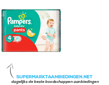 Pampers Baby-dry pants maxi 4 aanbieding