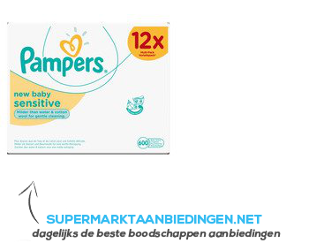 Pampers Billendoekjes sensitive voordeelpak aanbieding