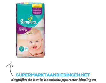 Pampers Luiers active fit midi 3 aanbieding