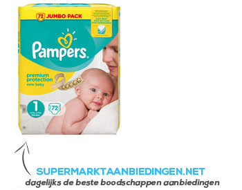 Pampers New Born 1 jumbo pack aanbieding