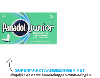 Panadol Junior zetpillen 250 mg aanbieding
