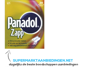 Panadol Zapp 500 mg aanbieding