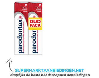 Parodontax Dagelijks fluoride tandpasta duo aanbieding