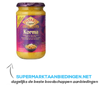 Patak’s Korma saus aanbieding