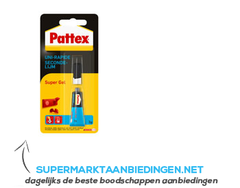 Pattex Seconde lijm gel aanbieding