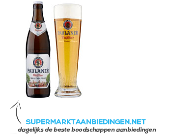 Paulaner Weissbier kristallklar aanbieding