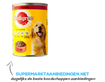 Pedigree Adult pate rundvlees aanbieding