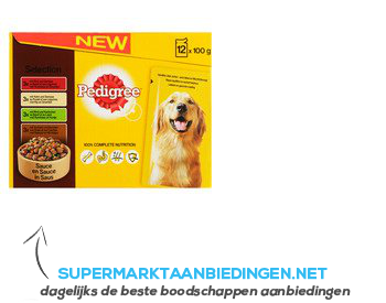 Pedigree Adult selection maaltijdzakjes multipack aanbieding