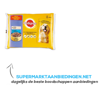 Pedigree Maaltijdzakjes kip & lam in gelei aanbieding