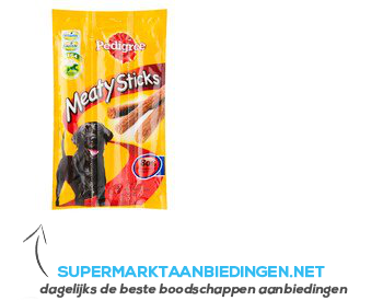 Pedigree Meaty sticks rundvlees aanbieding