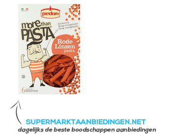 Pedon Rode linzen pasta aanbieding