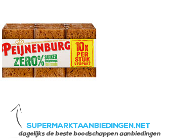Peijnenburg Zero% suiker toegevoegd aanbieding