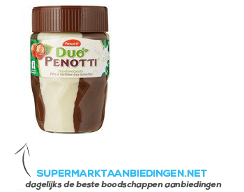 Penotti Duo Penotti hazelnootpasta aanbieding