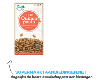 Pereg Quinoa pasta fusili aanbieding