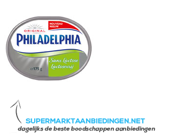 Philadelphia Lactosevrij aanbieding