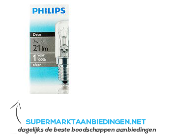 Philips Buislampje helder 7W aanbieding