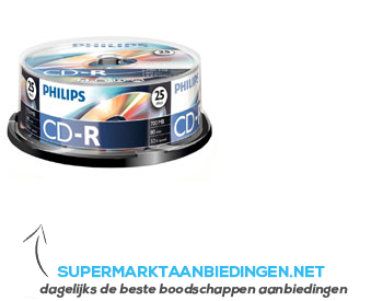 Philips CD-R cakebox aanbieding