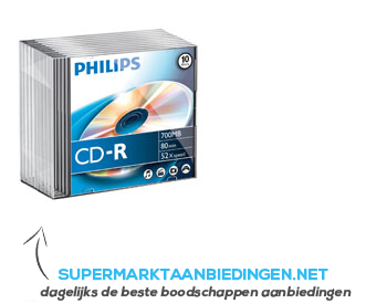 Philips CD-R slimcase aanbieding