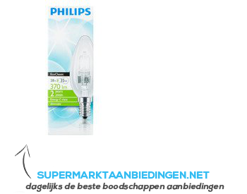 Philips Ecoclassic 30 helder kaarslamp 28W aanbieding