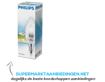 Philips Ecoclassic halolamp gedraaide kaars 35W aanbieding