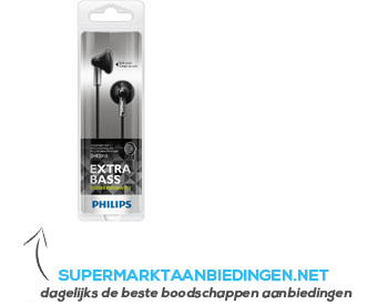 Philips In-ear E3010 15 mm zwart aanbieding