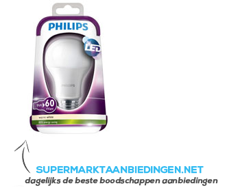 Philips Ledlamp warmwit 60W E27 220-240V aanbieding