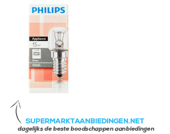 Philips Ovenlampje 15W aanbieding