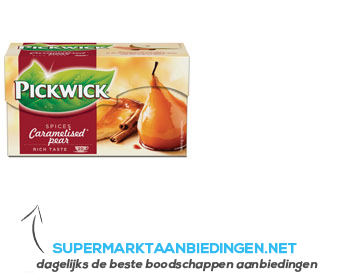 Pickwick Caramelised pear 1-kops aanbieding