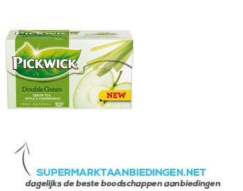 Pickwick Double green apple-lemongrass 1-kops aanbieding