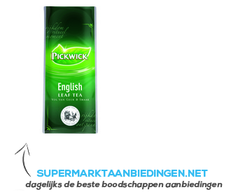 Pickwick English leaf tea aanbieding