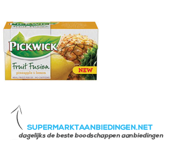Pickwick Fruit fusion ananas-citroen 1-kops aanbieding