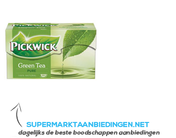 Pickwick Groene thee pure 1-kops aanbieding