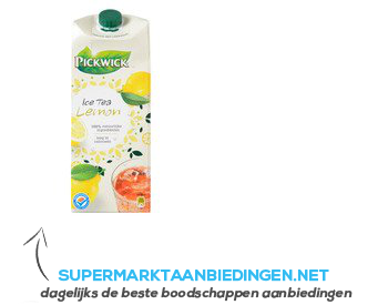 Pickwick Ice tea lemon aanbieding