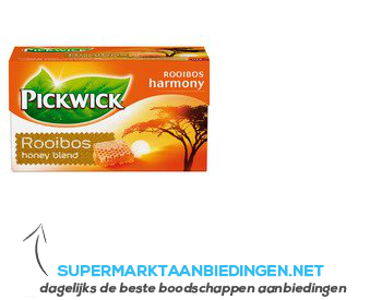 Pickwick Rooibos-honing 1-kops aanbieding